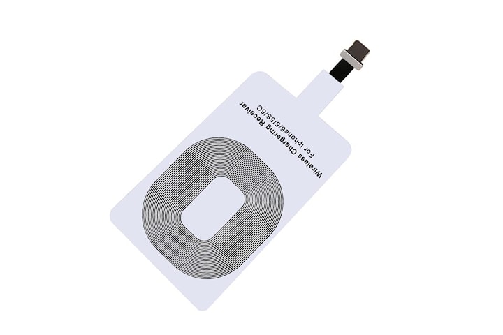 Qi Adapter - Trådløs mottaker for lading av iPhone - Hvit