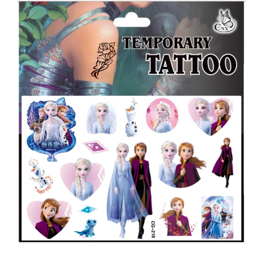 Frozen tatueringar - 4 ark - Barn tatueringar  (4 av 5)