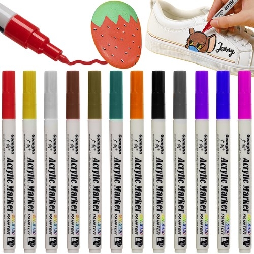 Product Image for 12st Akrylpennor - Fungerar på alla ytor