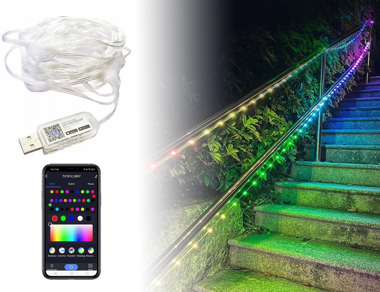 Smart LED-stripe 10m: Lys opp hjemmet ditt
