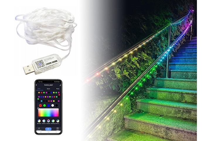 Smart LED-stripe 10m: Lys opp hjemmet ditt