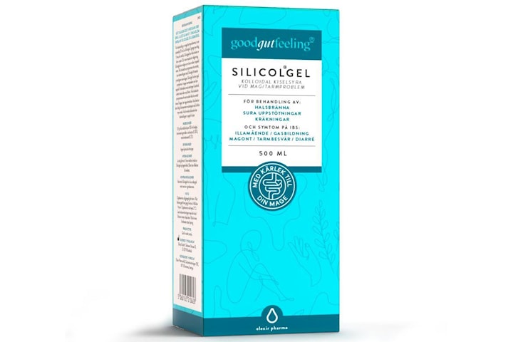 Good Gut Feeling Silicolgel 500 ml Kolloidal Kiselsyre. Elexir Pharma. Fraktfritt vid 150:-