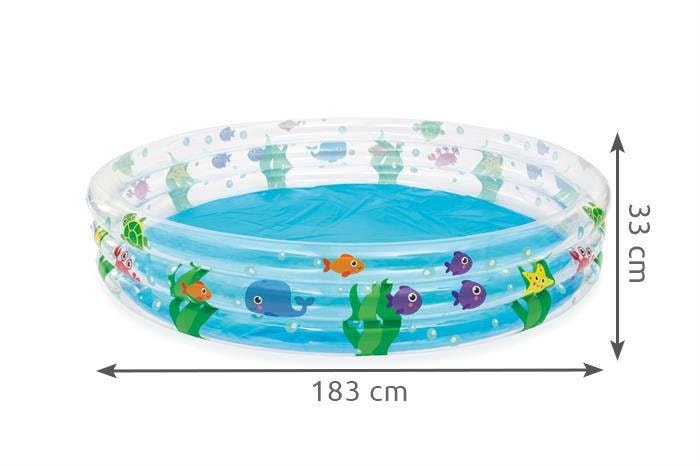 Uppblåsbar Pool - 480L - Bestway -  183cm/33cm (1 av 3)