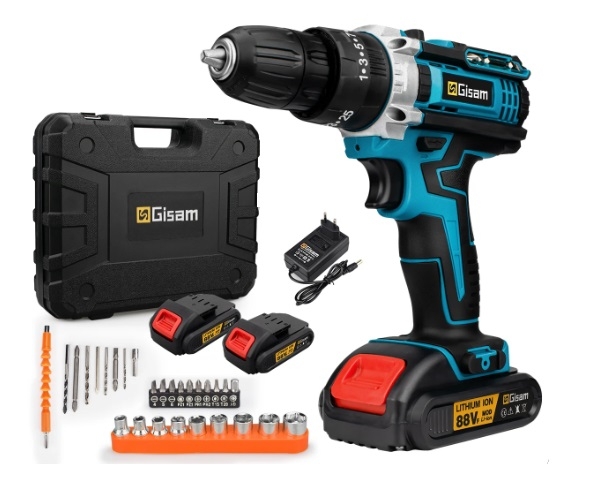 Product Image for Skruvdragare borrmaskin 21V 29 tillbehör 2x1300mAh