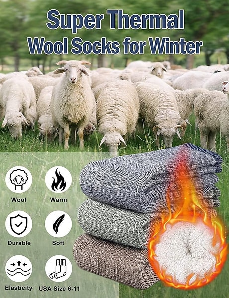 Ultratykke varme sokker (4 av 11)