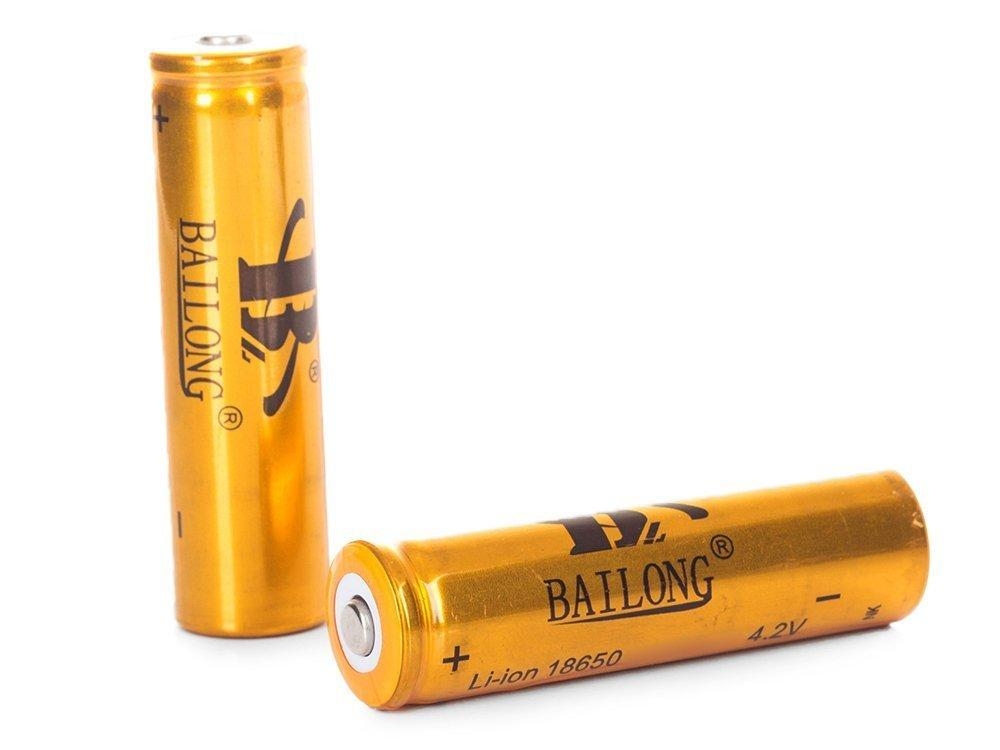 2-pakning Høytytende Litiumion Batteri 18650 - 8800mAh 4.2v