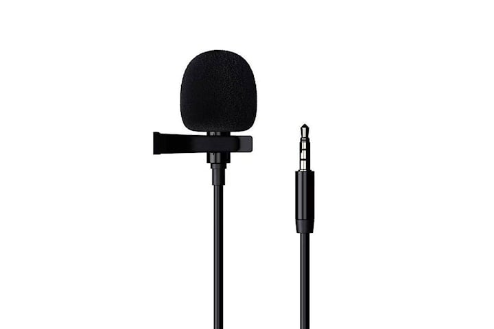 Mikrofon - Clip-On - 3,5 mm kontakt Svart