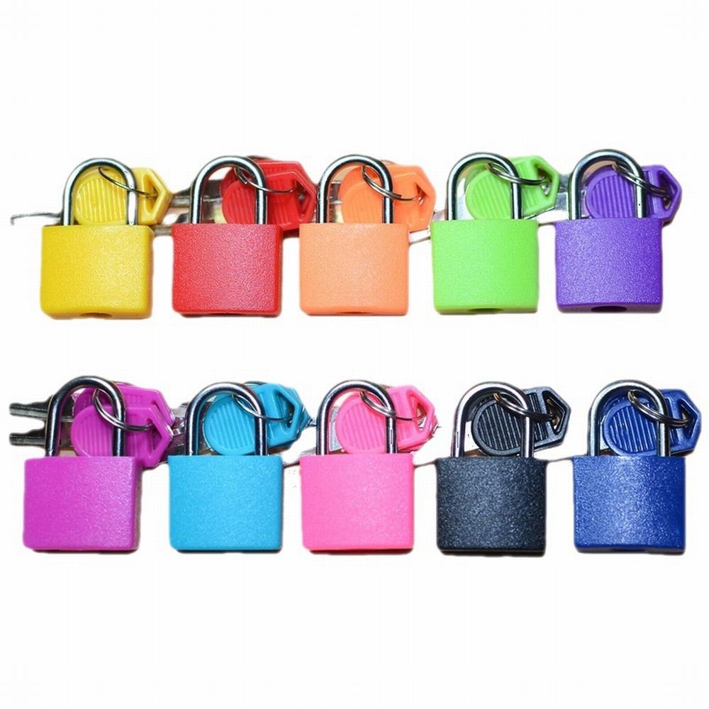 Product Image for 10-pack Små Färgglada Hänglås - Praktiska Bagagelås
