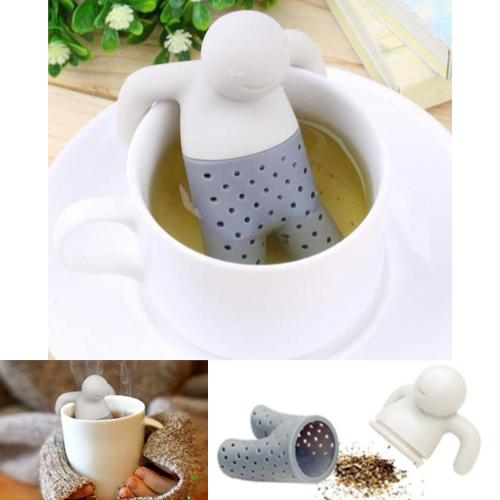 Tesil / Tehållare i Silikon - Gubbe