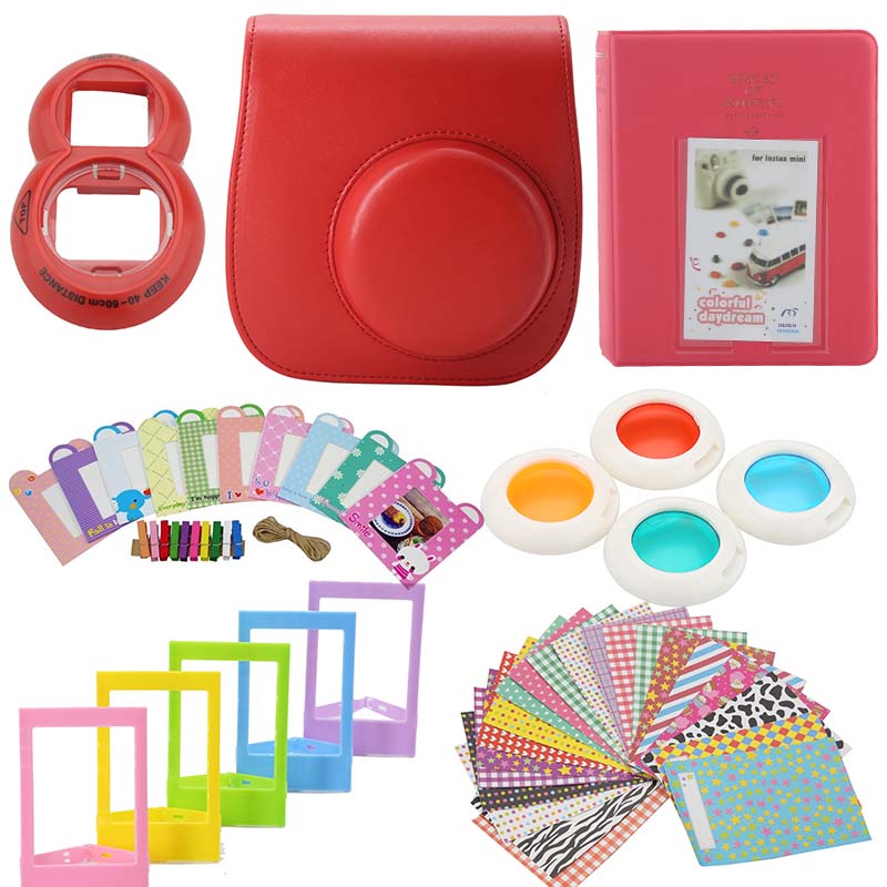Product Image for Tillbehörsset för Fujifilm Instax Mini 8 / 9 - Röd