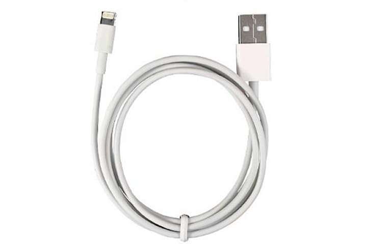 Lightning-kabel till USB, 5 meter, vit
