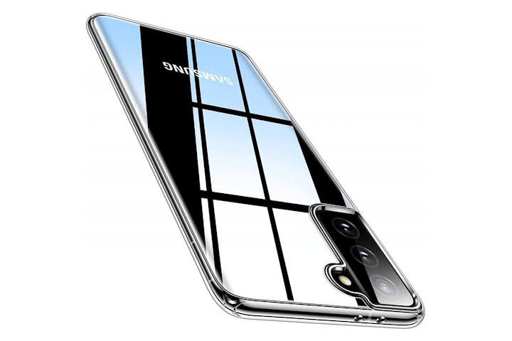 Samsung S22 Stöttåligt Genomskinligt Skal Simple