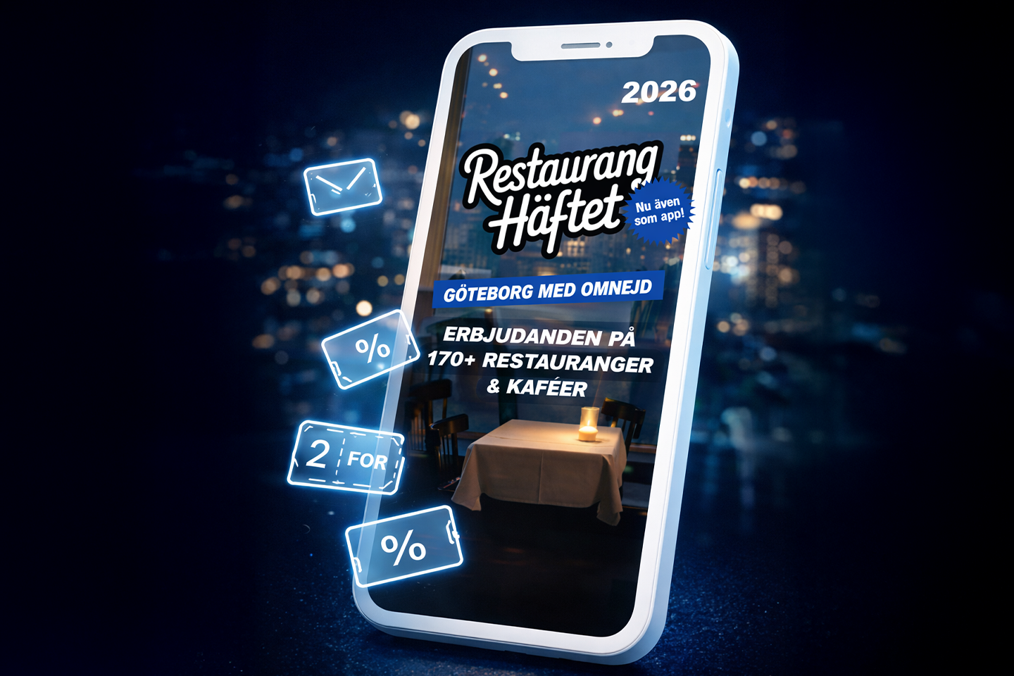 RestaurangHäftet Digital Version med rabatter på restauranger i Göteborg