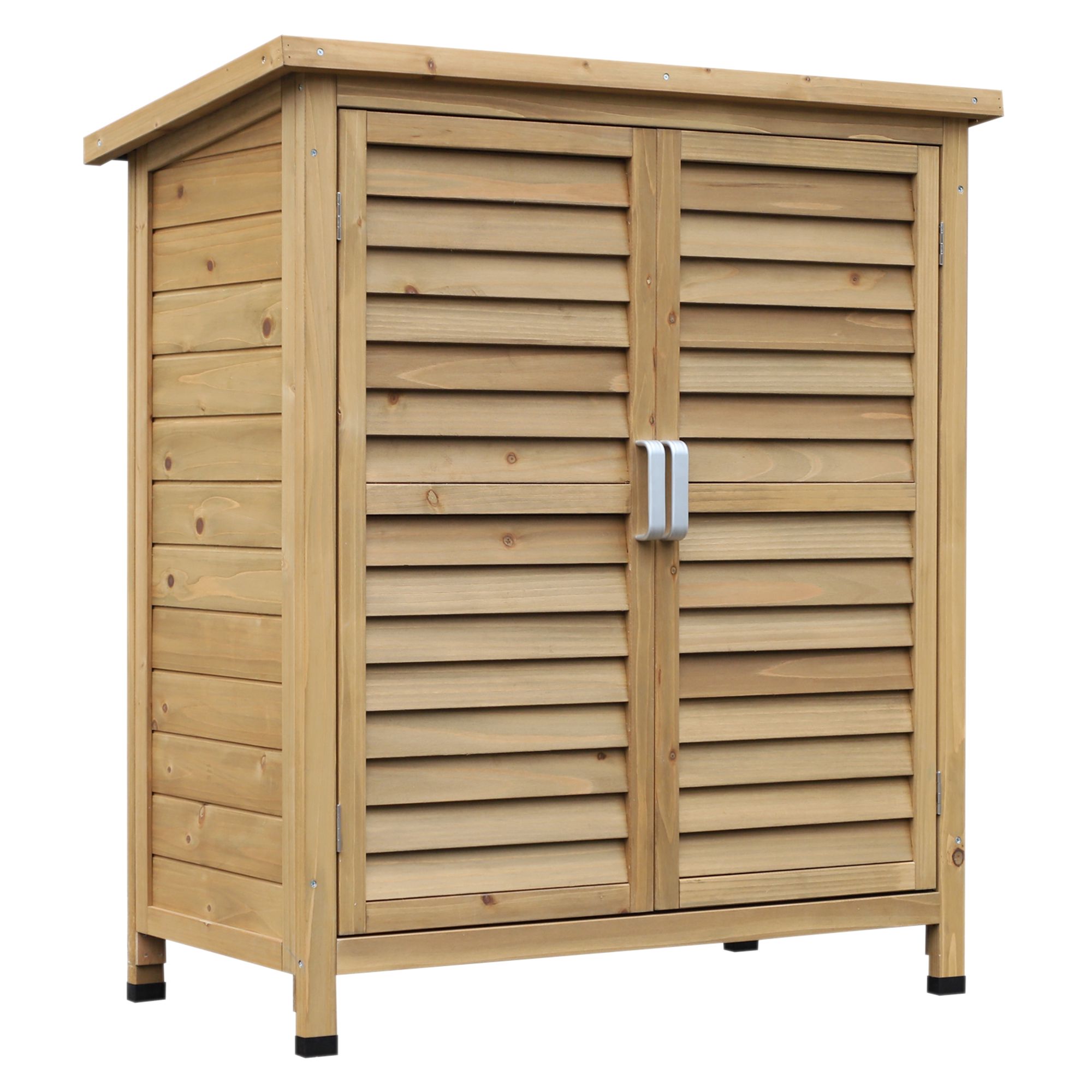 Trädgårdsskjul, skydd, redskapsskjul, 87x46,5x96,5 cm, hyllplan, dörrar, bitumentak, gul