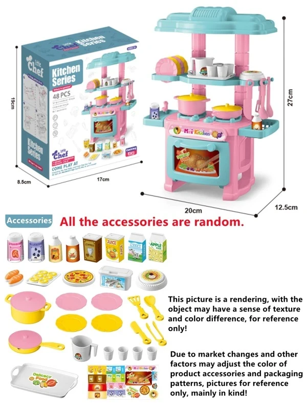 Mini kjøkken-lekesett med 48 deler (1 av 7)