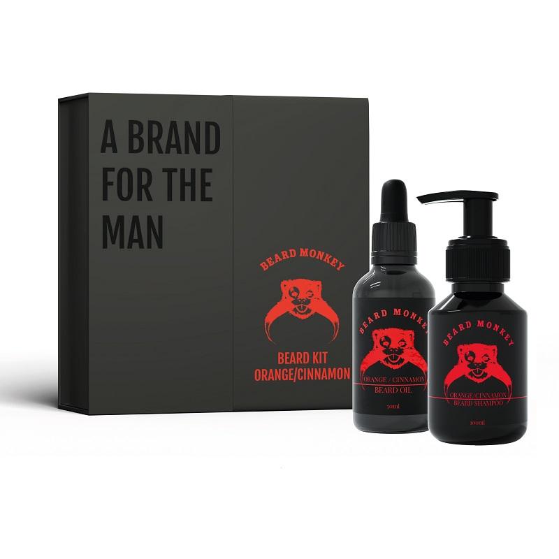 Giftset Beard Monkey Beard Kit Orange/Cinnamon 2023
