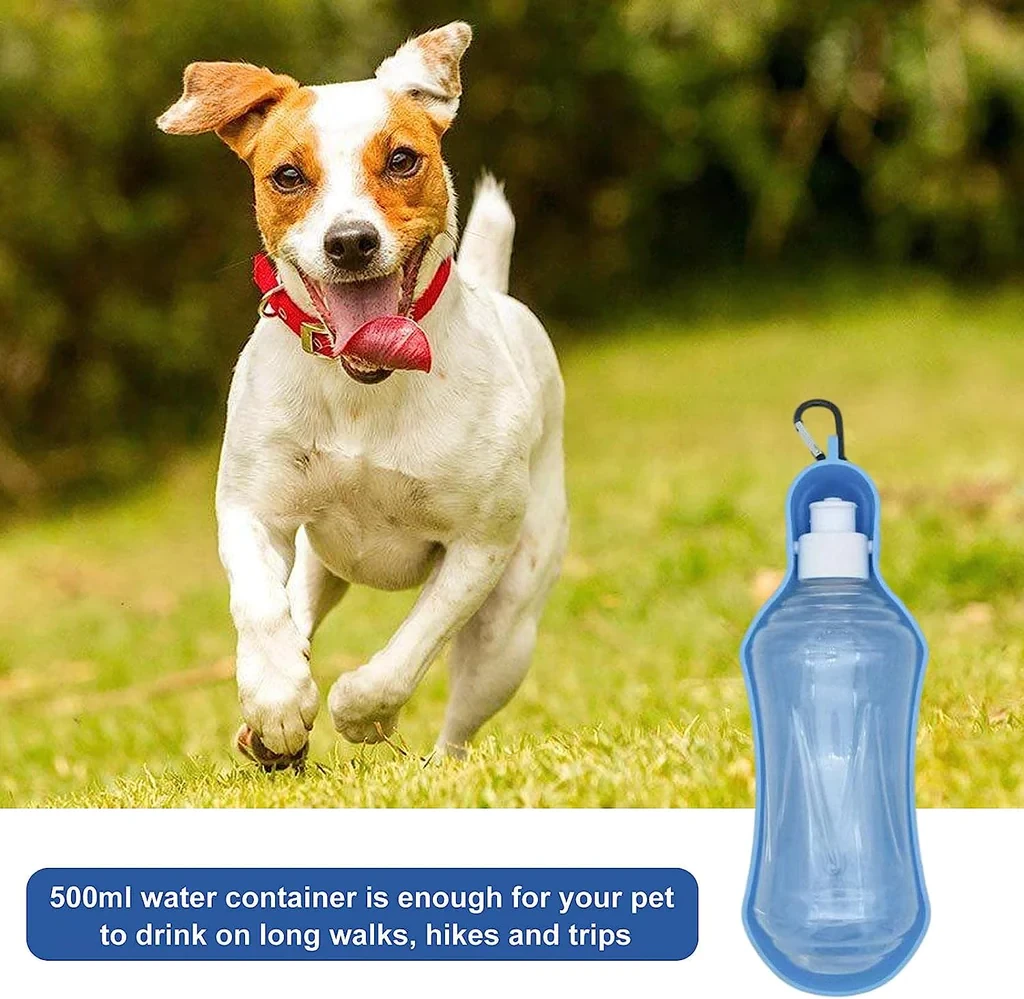 Hopfällbar vattenflaska för hundar 500 ml (11 av 14)