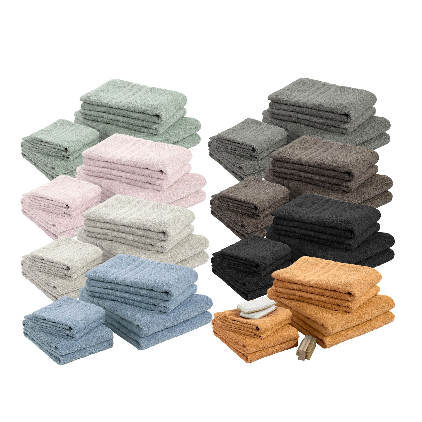 Borganäs of Sweden handdukar 100% bomull 8-pack