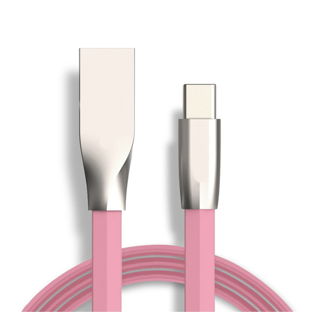 Trasselfri USB-C kabel med zink-kontakt - Anti-break kabel (5 av 7)