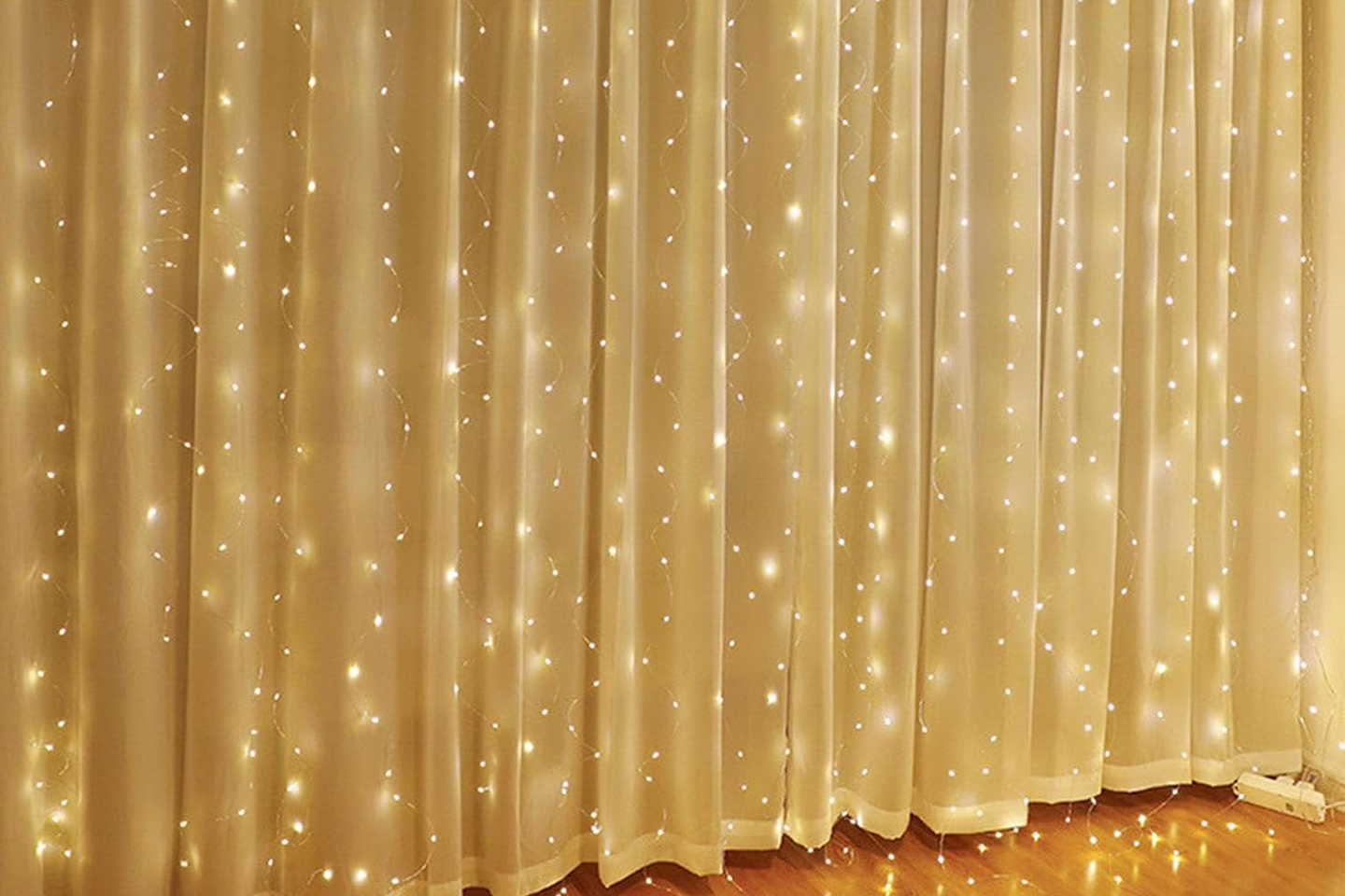 Lyslenkegardin 3 x 3 m