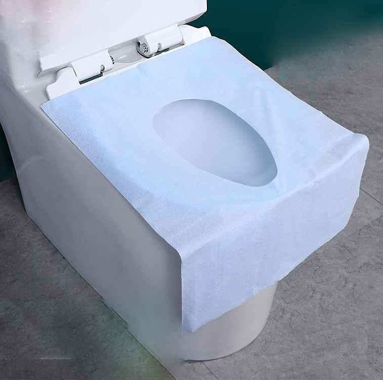 Hygieniska Toalettsitsskydd 10-pack Blå (4 av 8)