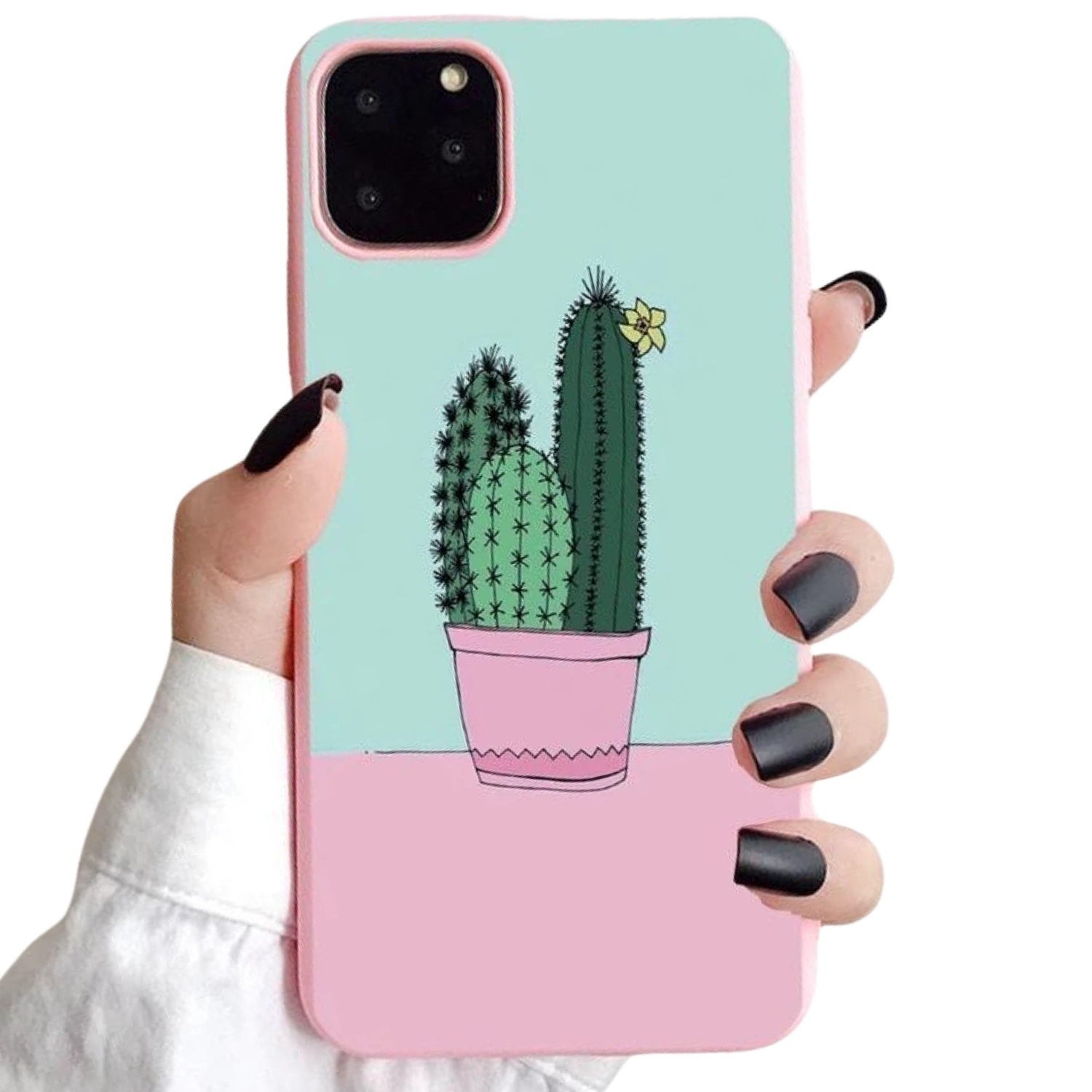 iPhone 12 Pro Max 3-PACK case cactus mona-lisa flowers (3 av 5)