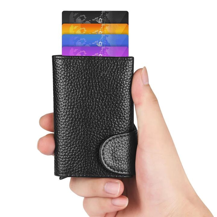 Bitmore rfid blockerande plånbok i 100% äkta läder (1 av 5)