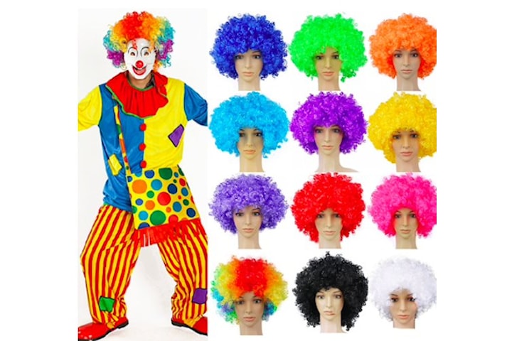 Clownperuk , afroperuk, pride  - 10 färger