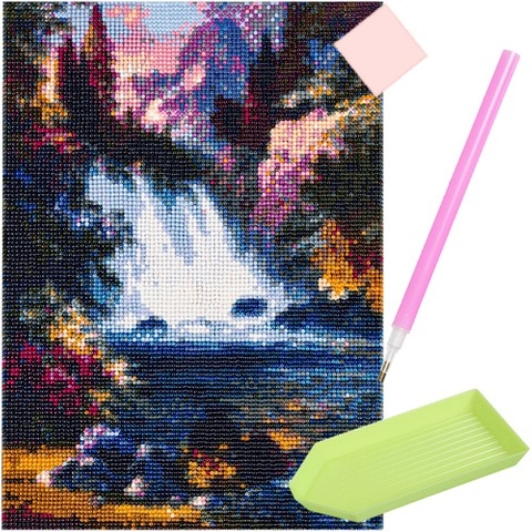 Product Image for Diamond Painting / Diamantmålning - 30x40cm - Vattenfall