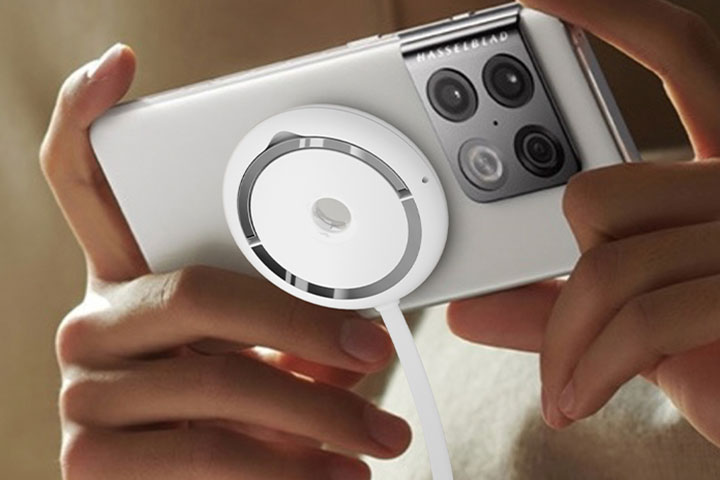 Magnetisk trådlös snabbladdare med Qi och Magsafe