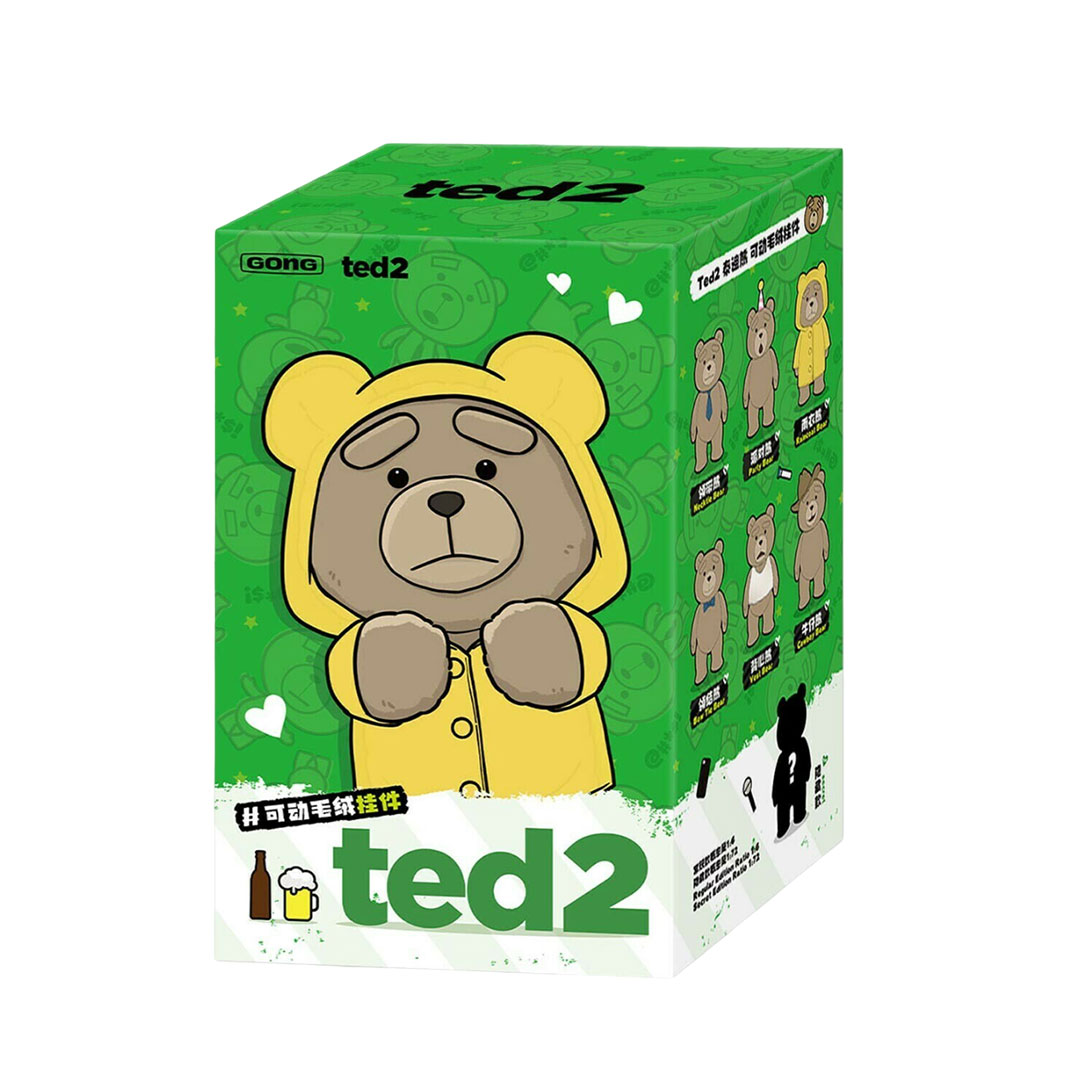 Pop Mart Ted2 Teddy Bear Action Plush Pendant Blind Box