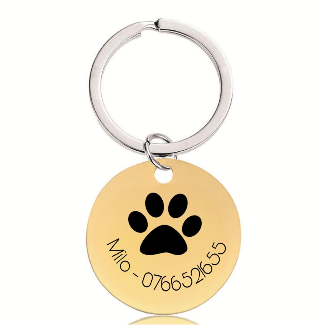Product Image for ID-bricka till hund eller katt - personlig gravyr - rostfritt stål