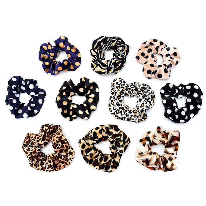12st Velvet hair Scrunchies, hårsnoddar , hårband , Hair bands