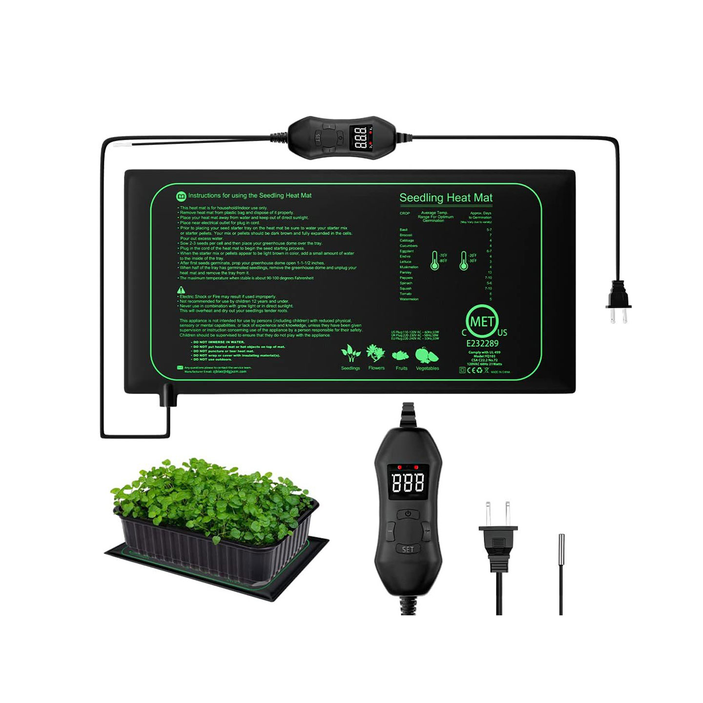 Varmematte for dyrking