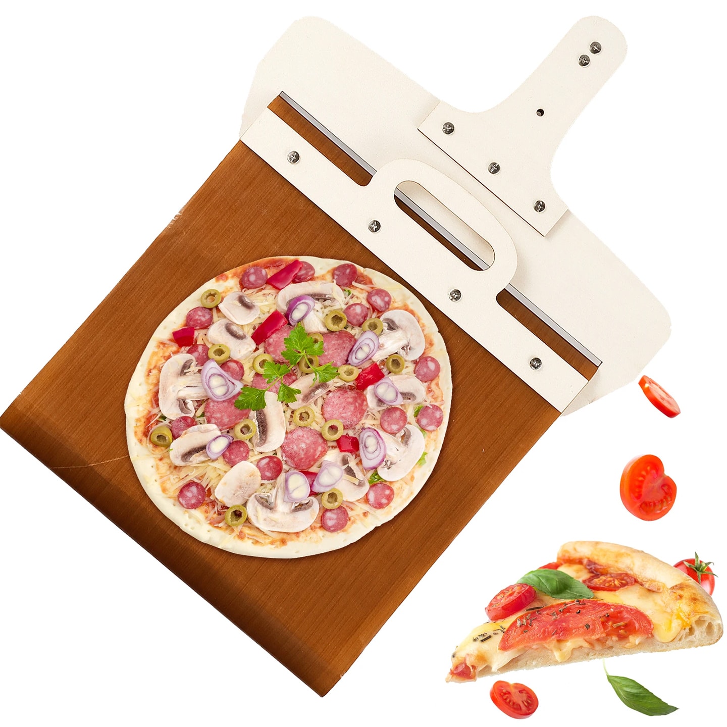 Pizzaspade med skyvende non-stick funksjon (1 av 8)