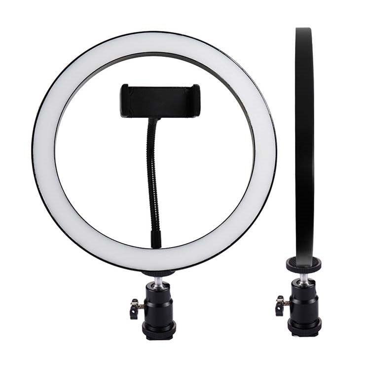 Selfielampa / Ring light, 26 cm med stativ och mobilhållare (17 av 27)