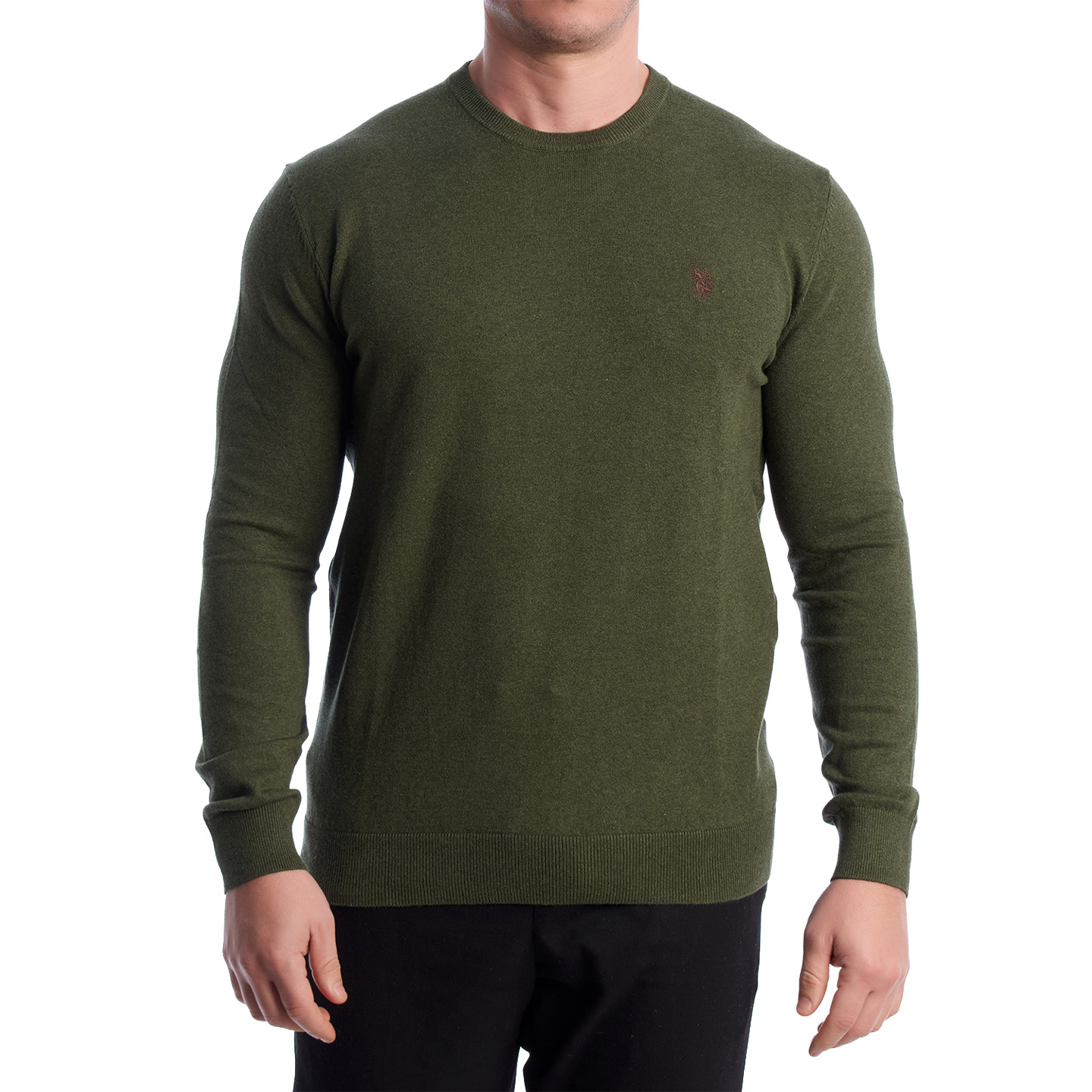 U.S. Polo Assn knitted crew neck sweater herr