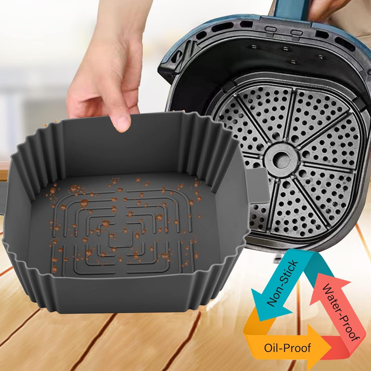 Product Image for Silikonskål för Air Fryer Matbehållare för varmluftsfritös