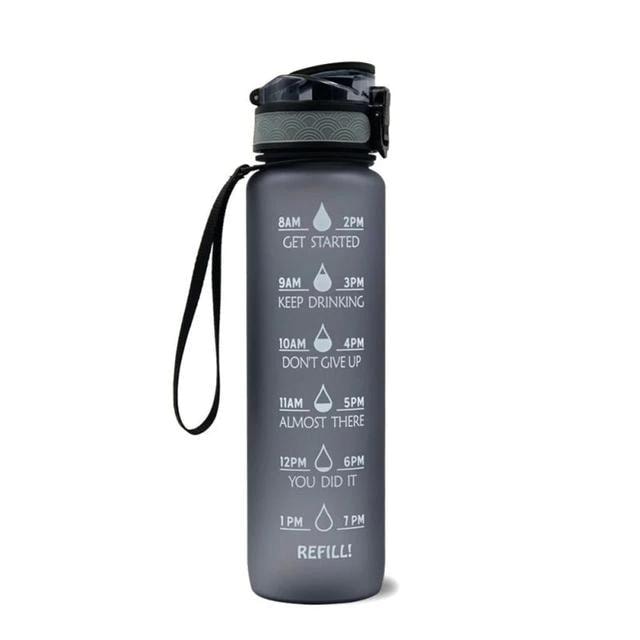 1L Sporvattenflaska - Motivation - Tidsmarkör - Utan BPA (4 av 16) (5 av 16)