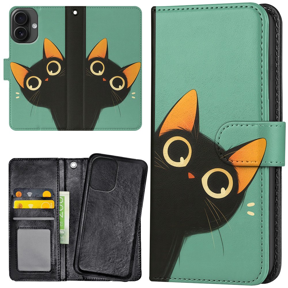Lommebok Deksel Cat for iPhone 16