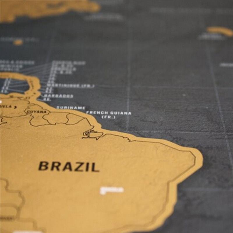 XXL Scratch Map - Världskarta där du skrapar de länder du besökt (1 av 35)