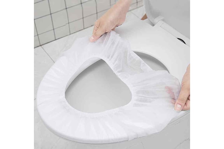 Engångs Hygieniska Toalettsitsskydd - Vit 10-pack
