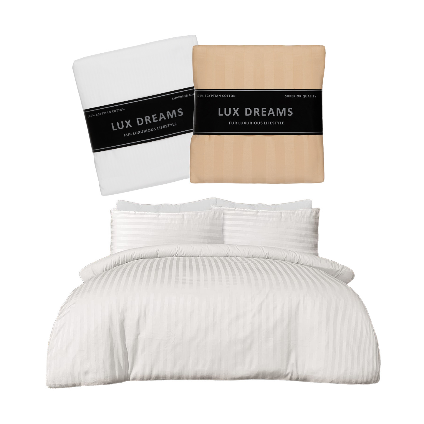 Product Image for Lux Dream - Påslakanset i Egyptisk Bomull enkel eller dubbelsäng