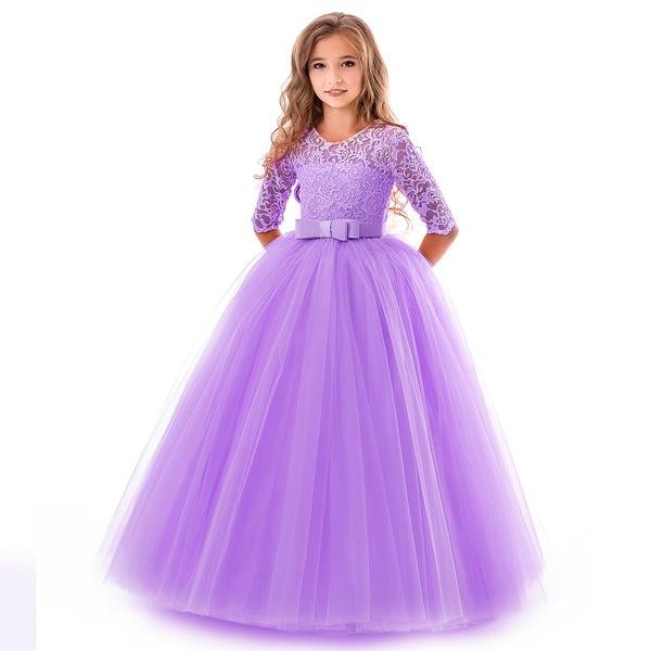 Prinsessklänning med skärp för barn (4 av 9)