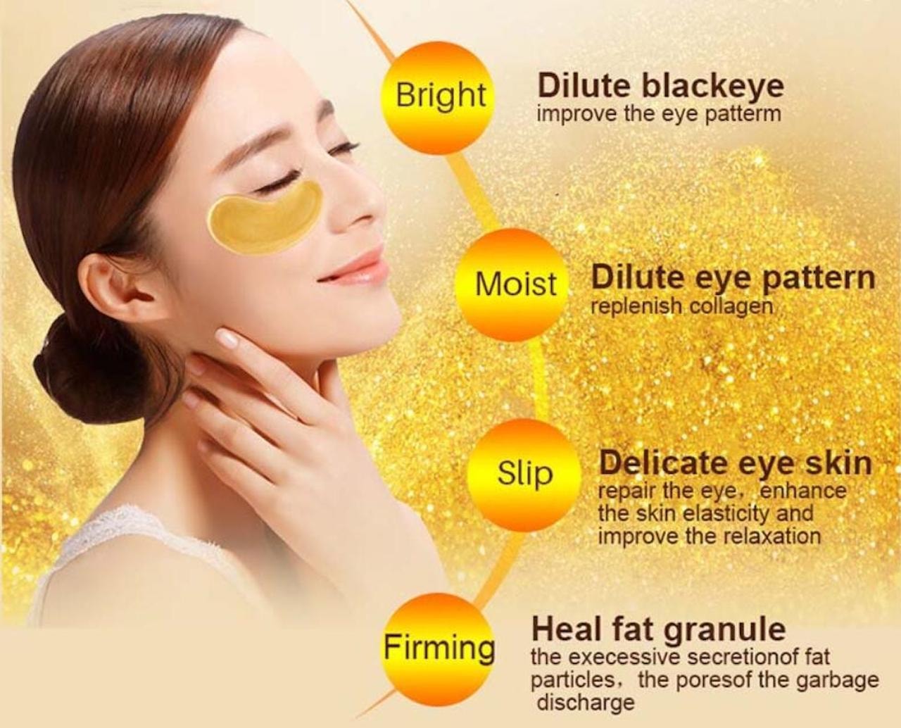 Crystal Collagen Gold Ögonmask 5-pack (3 av 5)