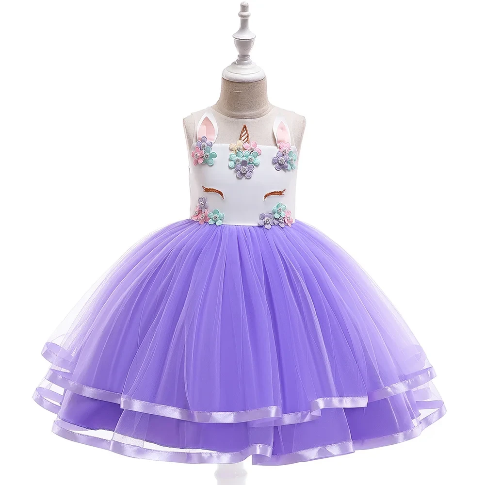Färgglad prinsessklänning för barn (5 av 9)