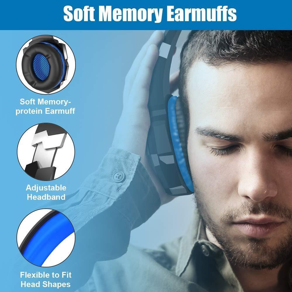 2 Pack Gaming headset hörlurar C4U® G9000 för PS5 - PS4 - Pro (4 av 9)