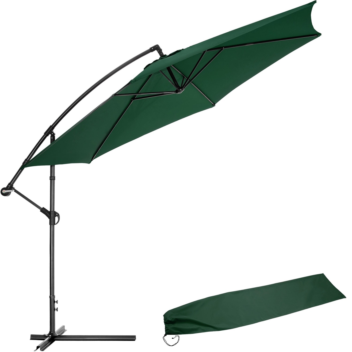 Parasoll 350cm - grønn (1 av 12)