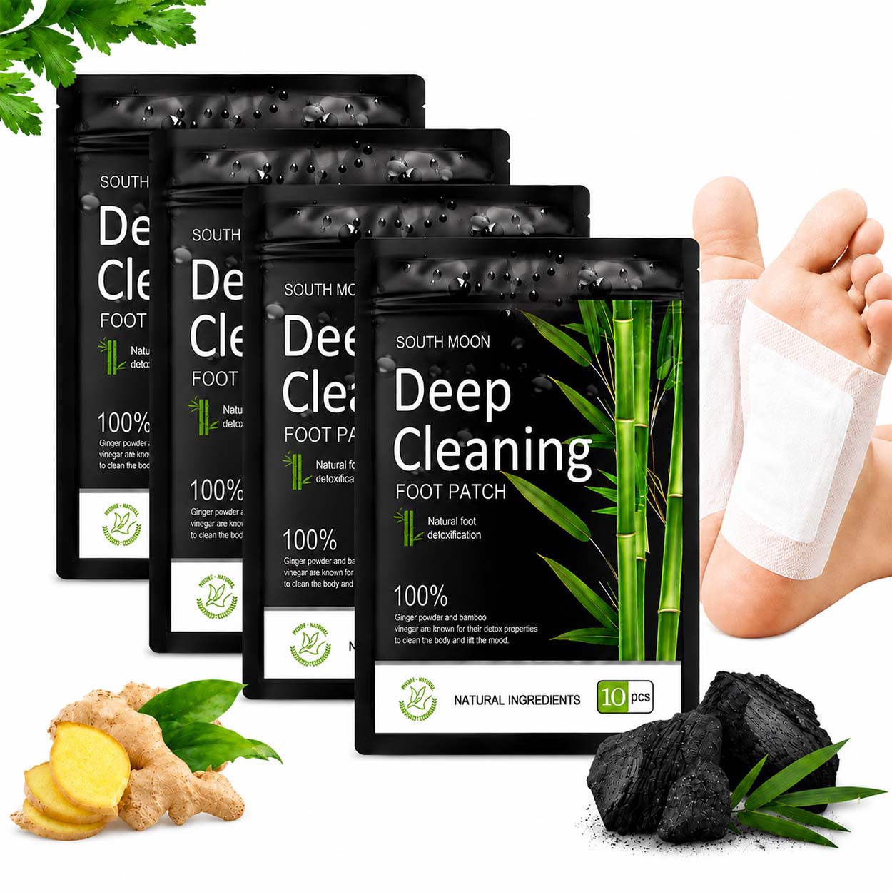 Detox Fotplastre 40-pakning Deep Cleansing Foot Pads
