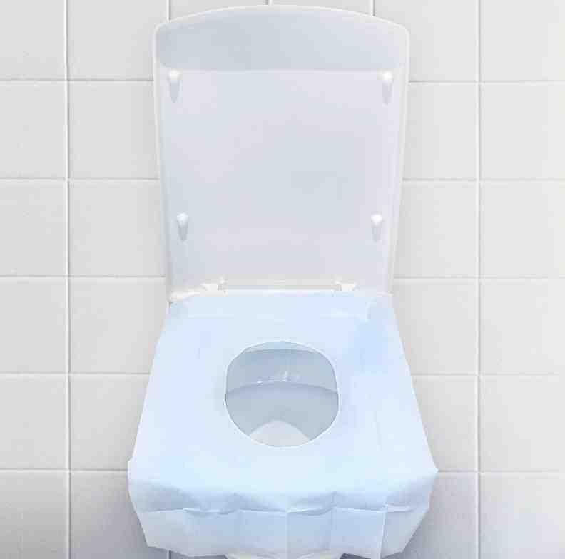Hygieniska Toalettsitsskydd 10-pack Blå (7 av 8)